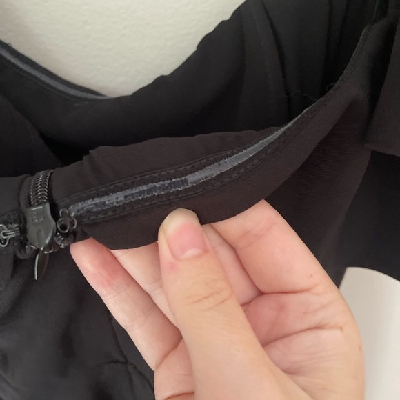 Lulus Strapless Ruffle Aurelia Black Bodycon Dress Size Small NWT - Picture 13 of 15